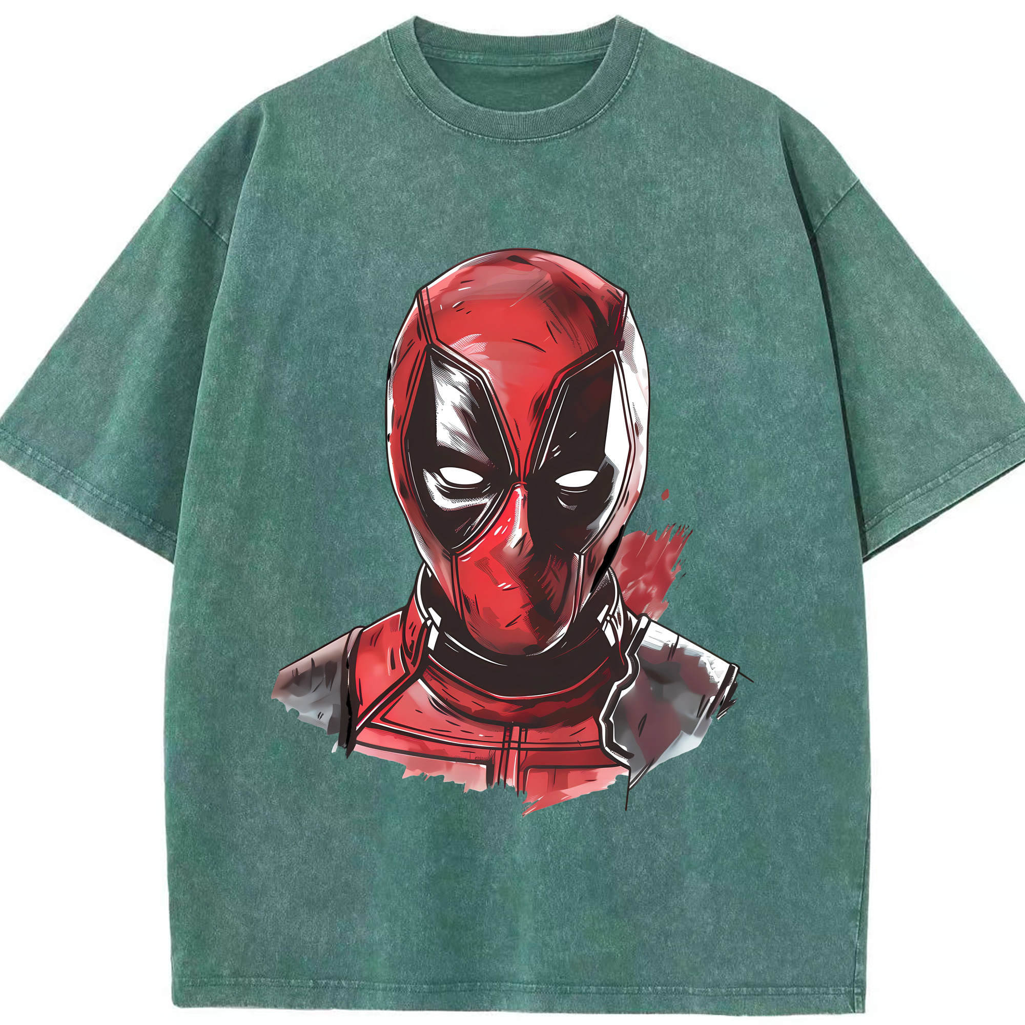 （画像用） Deadpool デッドプール 綿100% ヴィンテージ風 半袖Tシャツ（フロントプリント）
